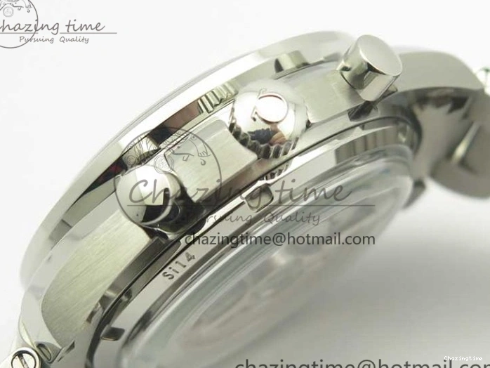 1219 WellDesigned Speedmaster Moonwatch OMF 1:1 Best Edition Black Dial SS Hand on SS Bracelet A 8043